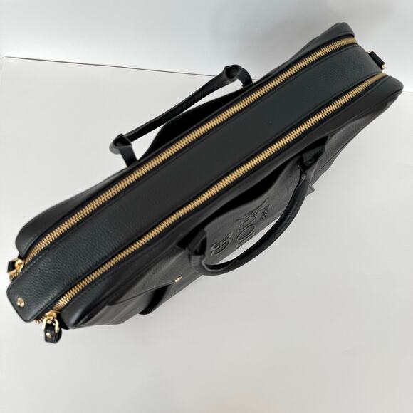 Hoche Paris ElleSwitch Leather Bag 3-in-1 Convertible Black Womens Travel Laptop - Picture 12 of 16